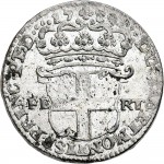 124R 5 soldi 1739 Scudo a cartoccio 1° tipo Torino Mistura di argento