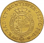 218R Doppia da 4 scudi 1755 Scudo rotondo Torino Oro