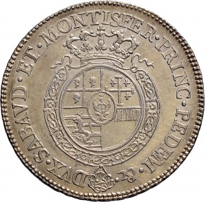 271R Mezzo scudo da 3 lire 1755 Scudo rotondo Torino Argento