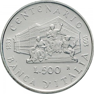2490R 500 lire 1993 Banca d
