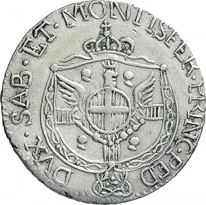 762R Reale da 5 soldi 1812 Aquila spiegata 3° tipo Cagliari Mistura di argento