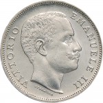 1422D 1 lira 1901 Aquila spiegata Roma Argento