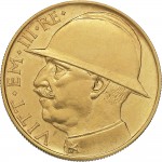 1762D 20 lire 1928 VI Fascio littorio Roma Oro