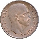 1666D 5 centesimi 1936 XIV Aquila romana 1° tipo Roma Rame
