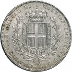 950R 5 lire 1835 Scudo sannitico 4° tipo Torino Argento