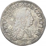 2561D 5 soldi 1741 Scudo a cartoccio 2° tipo Torino Mistura di argento