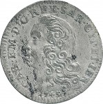 143D 5 soldi 1745 Scudo a cartoccio 3° tipo Torino Mistura di argento