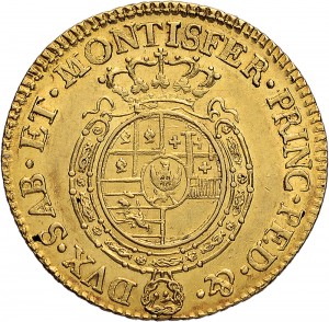 231R Doppia da 4 scudi 1769 Scudo rotondo Torino Oro