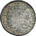 713R Quarto di scudo da 1,5 lire 1733 Scudo sagomato 1° tipo Torino Argento