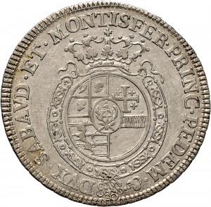 261R Scudo da 6 lire 1755 Scudo rotondo Torino Argento