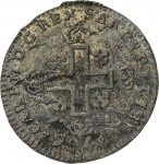 176R Soldo da 12 denari 1736 Cifre del sovrano 1° tipo Torino Mistura di argento