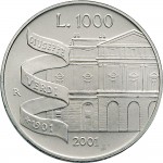 2556R 1.000 lire 2001 Giuseppe Verdi Roma Argento