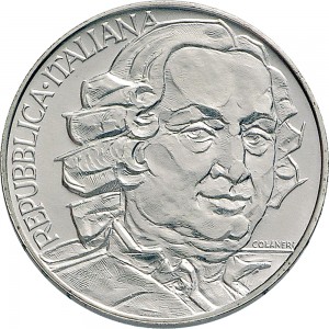 2482D 500 lire 1993 Carlo Goldoni Roma Argento