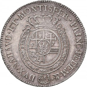 528R Mezzo scudo da 3 lire 1777 Scudo rotondo Torino Argento