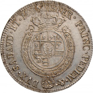 542R Mezzo scudo da 3 lire 1792 Scudo rotondo Torino Argento
