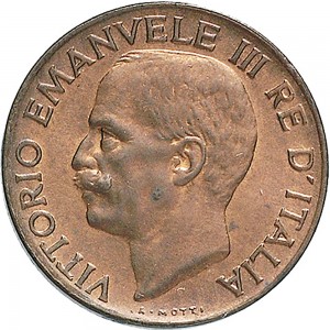1545D 5 centesimi 1935 Spiga 2° tipo Roma Rame