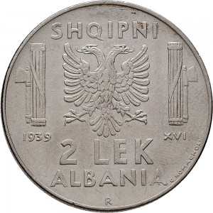 1736R 2 lek 1939 XVIII Aquila bicipite Roma Acmonital